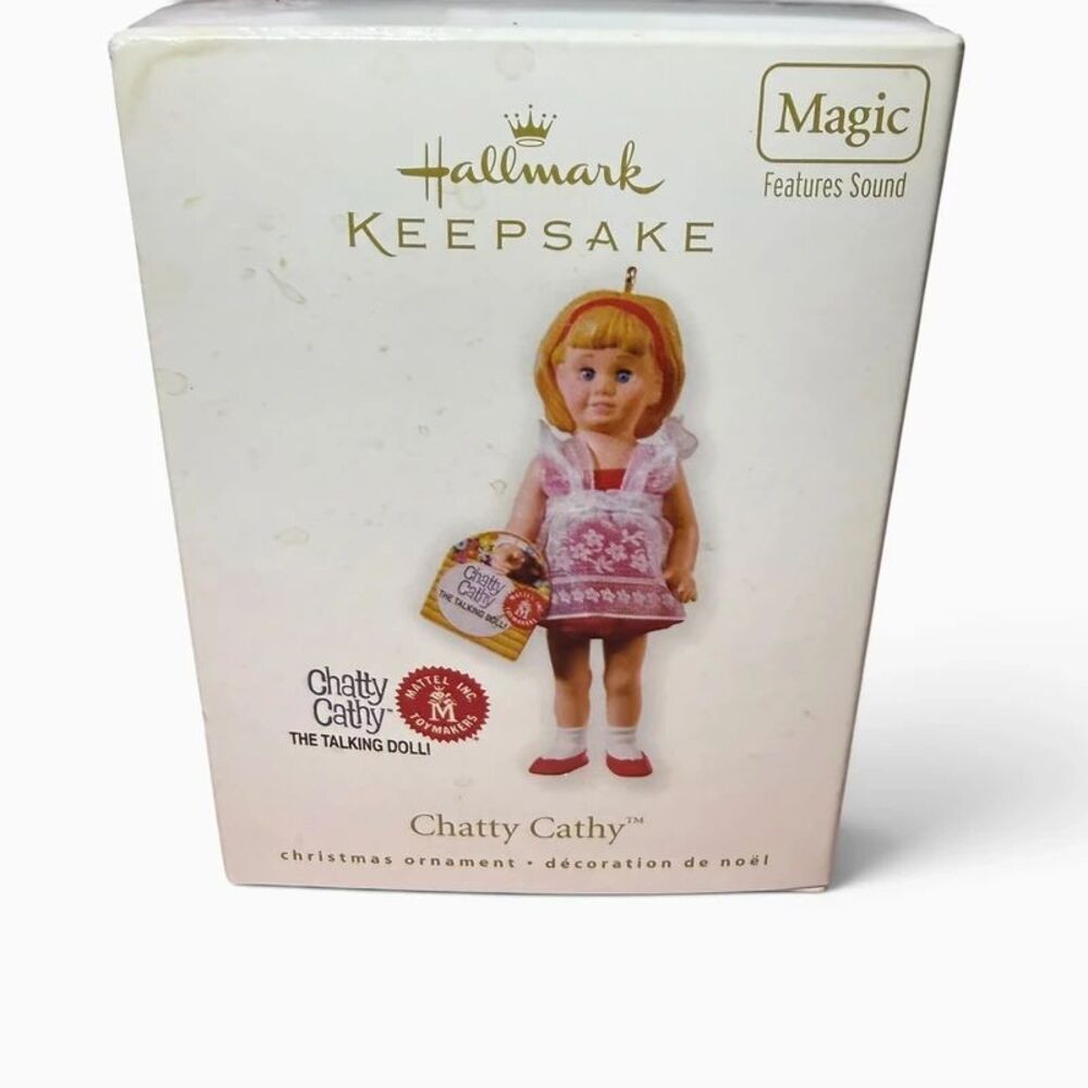 2010 Hallmark Keepsake Chatty Cathy Talking Doll Christmas Ornament QXI2313